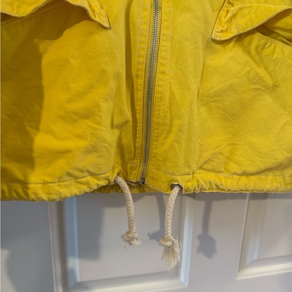 Women's Yellow Raincoat with Hood - Picture 4 of 8